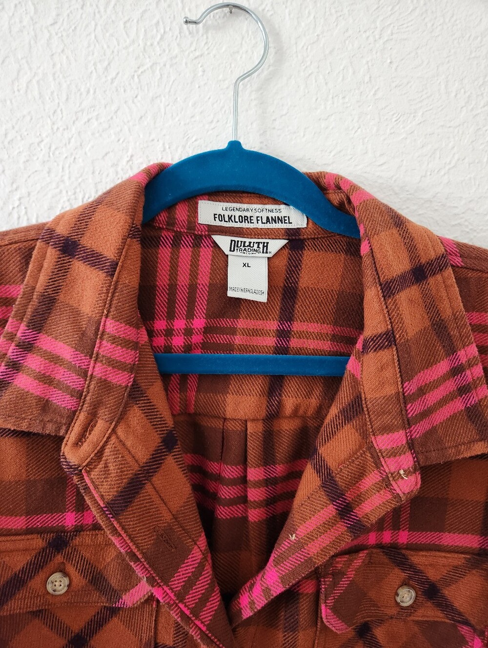 Duluth Trading Co Folklore Flannel Button Up Shirt - Picture 3 of 10